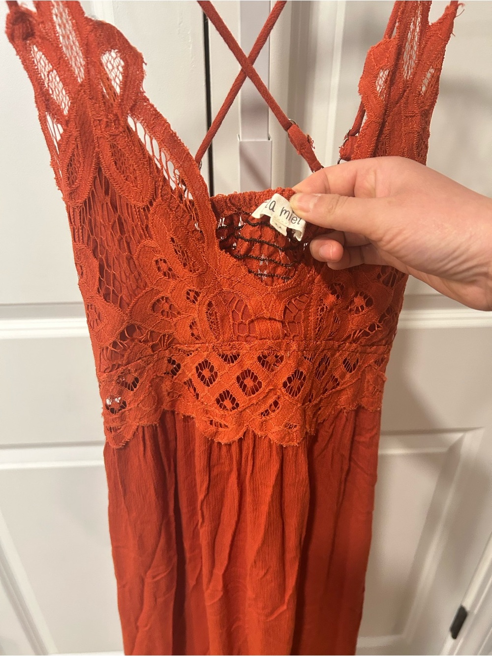 Lace Bodice Maxi Dress - Picture 2 of 4